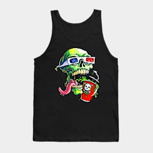 fantasy 3d skull movie time Tank Top